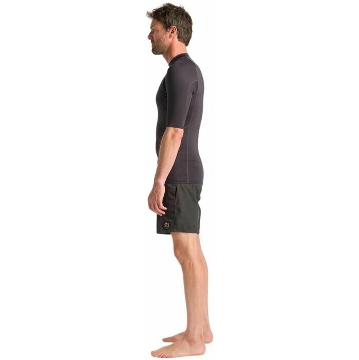 2024 C-Skins Mens NuWave UV Basics Short Sleeve Rash Vest C-NLYSSMC - Anthracite